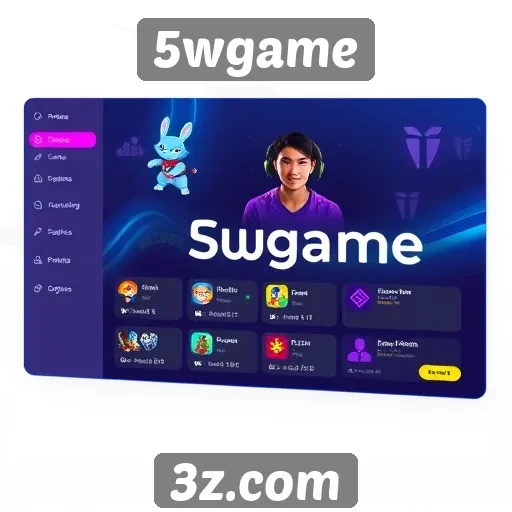 Interface do usuário do 5wgame é amigável e intuitiva